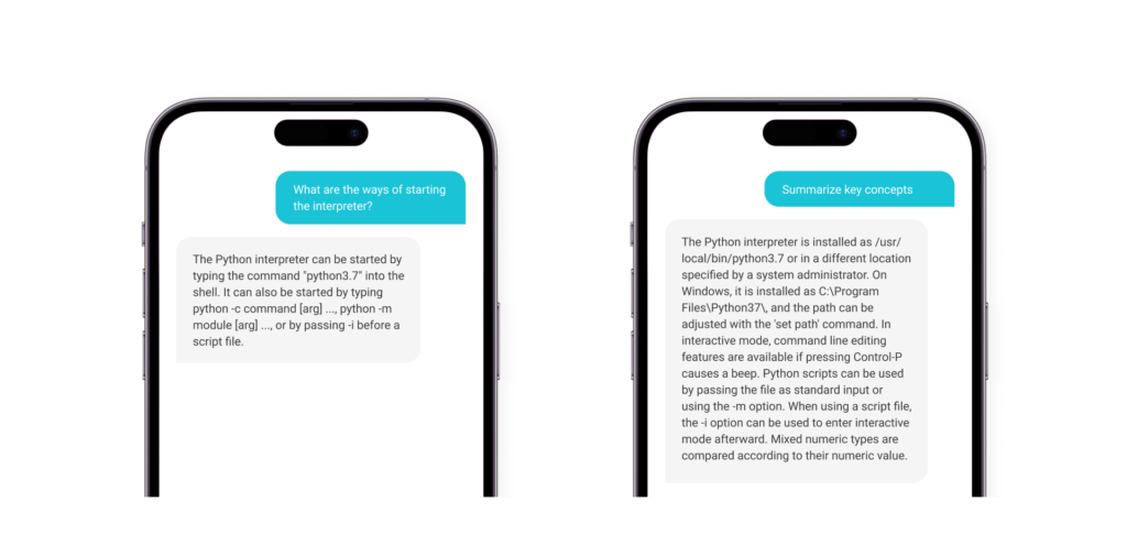 Chatbot "The Python interpreter"