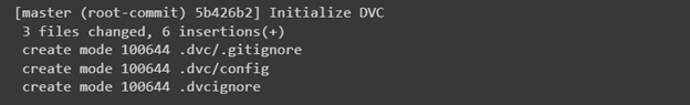 Initialize DVC
